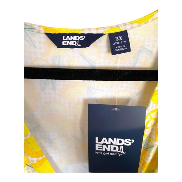 Lands' End Women's Cotton Modal Jersey Fit and Flare Dress Womens Plus 3x - Picture 7 of 10